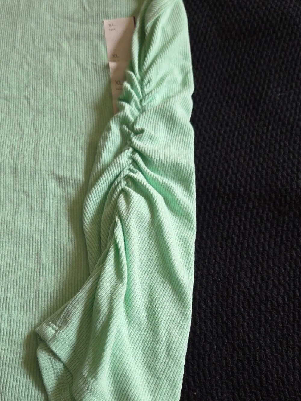 Xhilaration NWT Mint Green Ribbed Shell-Embroidered Tank - Picture 5 of 5